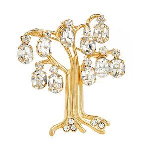 Kenneth Jay Lane, Crystal Drops Tree Pin